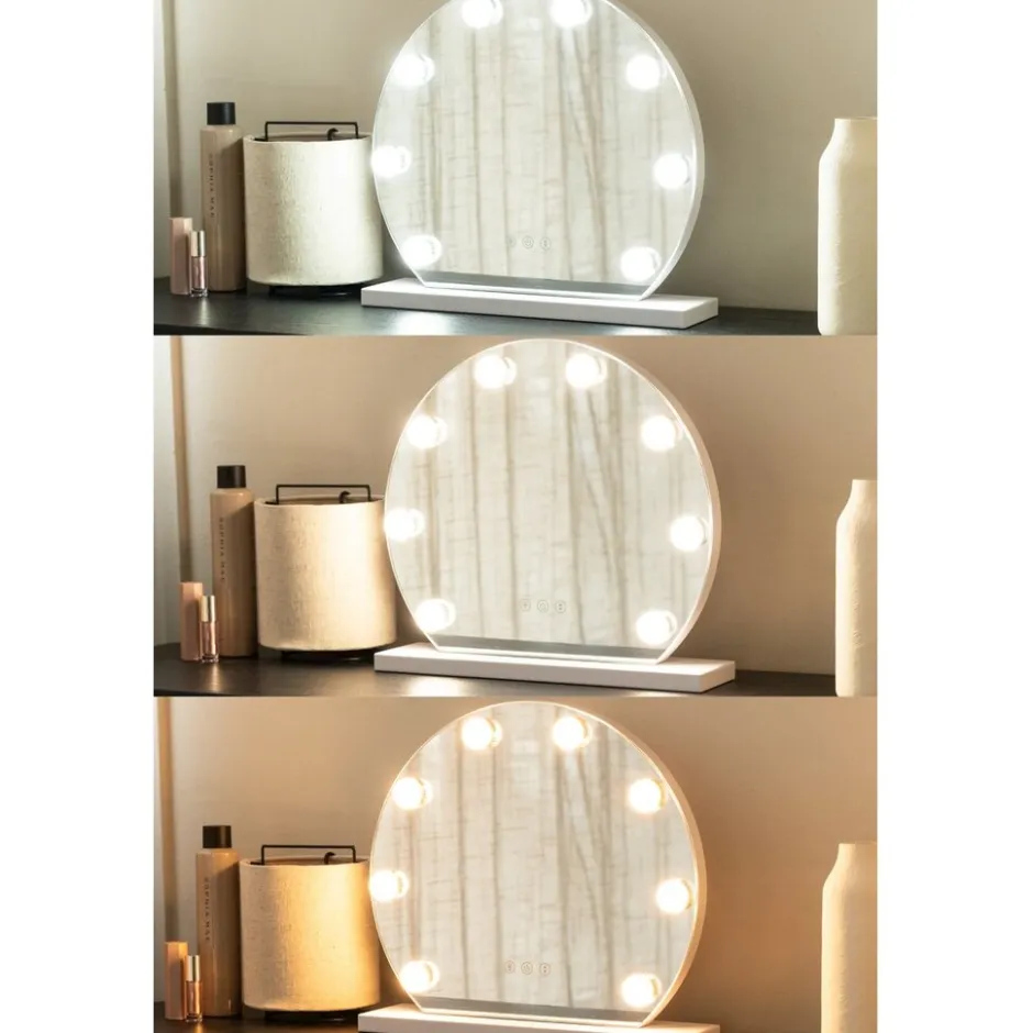 SensaHome Hollywood Spiegel met Verlichting 3 Lichtstanden Verstelbaar< Woonaccessoires