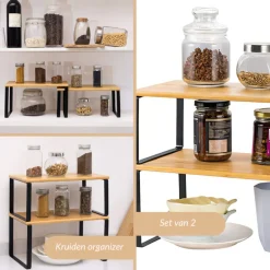 SensaHome Keuken Organizer Bureau Organizer Aanrecht Organizer Set van 2< Keuken