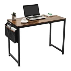 SensaHome Retro Schrijftafel Bureau Computertafel met Metalen Frame< Kinderbureaus