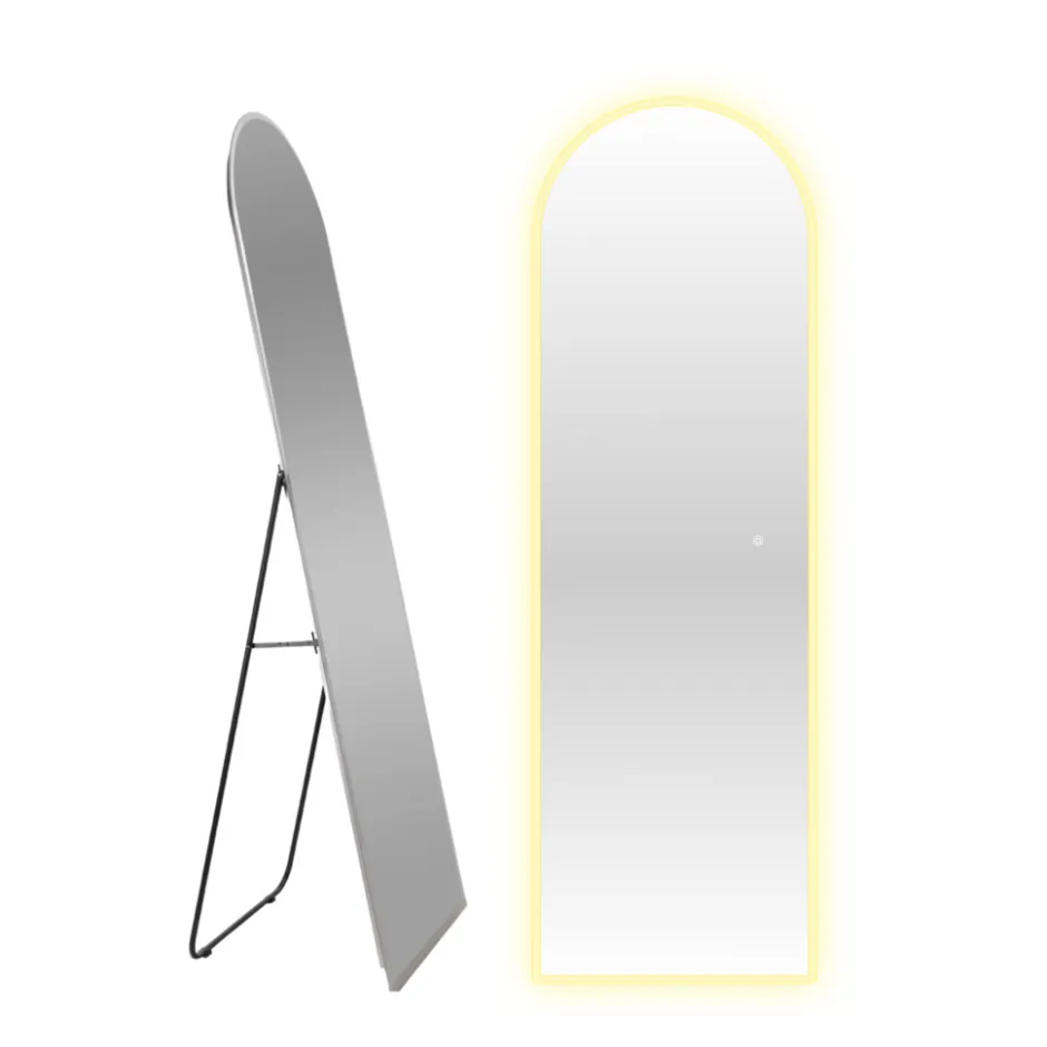 SensaHome Staande Spiegel Oval met LED Verlichting< Woonaccessoires