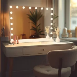 Vanity Mirror Pro Hollywood Make-up Spiegel met 15 Dimbare LED Lampen|SensaHome