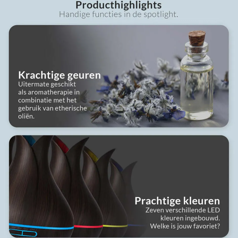 ZEN400 Aroma Diffuser Inclusief Etherische Oliën|SensaHome Hot