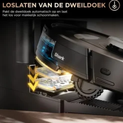 Shark 2-in-1 Robotstofzuiger met Dweilfunctie en Leeg/Laadstation RV2800ZEEU< Stofzuigers