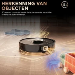 Shark 2-in-1 Robotstofzuiger met Dweilfunctie en Leeg/Laadstation RV2800ZEEU< Stofzuigers