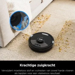 Shark 2-in-1 Robotstofzuiger met Dweilfunctie en Laadstation RV2620WDEU< Stofzuigers