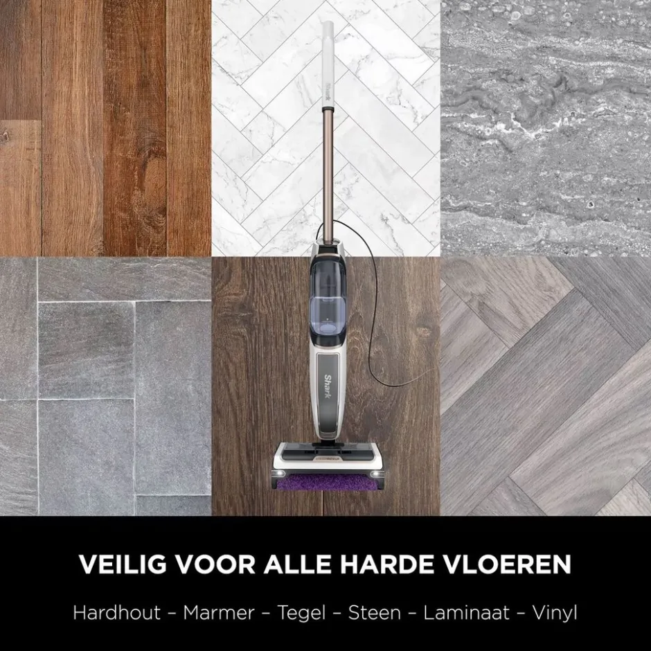 Shark 3-in-1 Stoomreiniger SD200EU< Dweilen En Vloerwissers