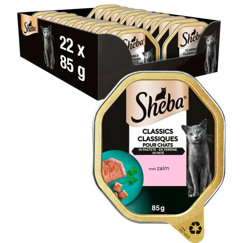 Classics Terrine-Paté met Zalm Kattenvoer|Sheba Hot