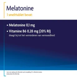 Melatonine Original 0,1mg Smelttabletten|Shiepz Best
