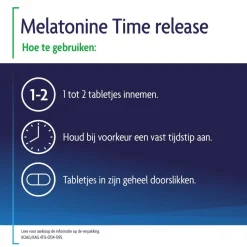 Shiepz Melatonine Time Release 0,1mg Tabletten< Melatonine