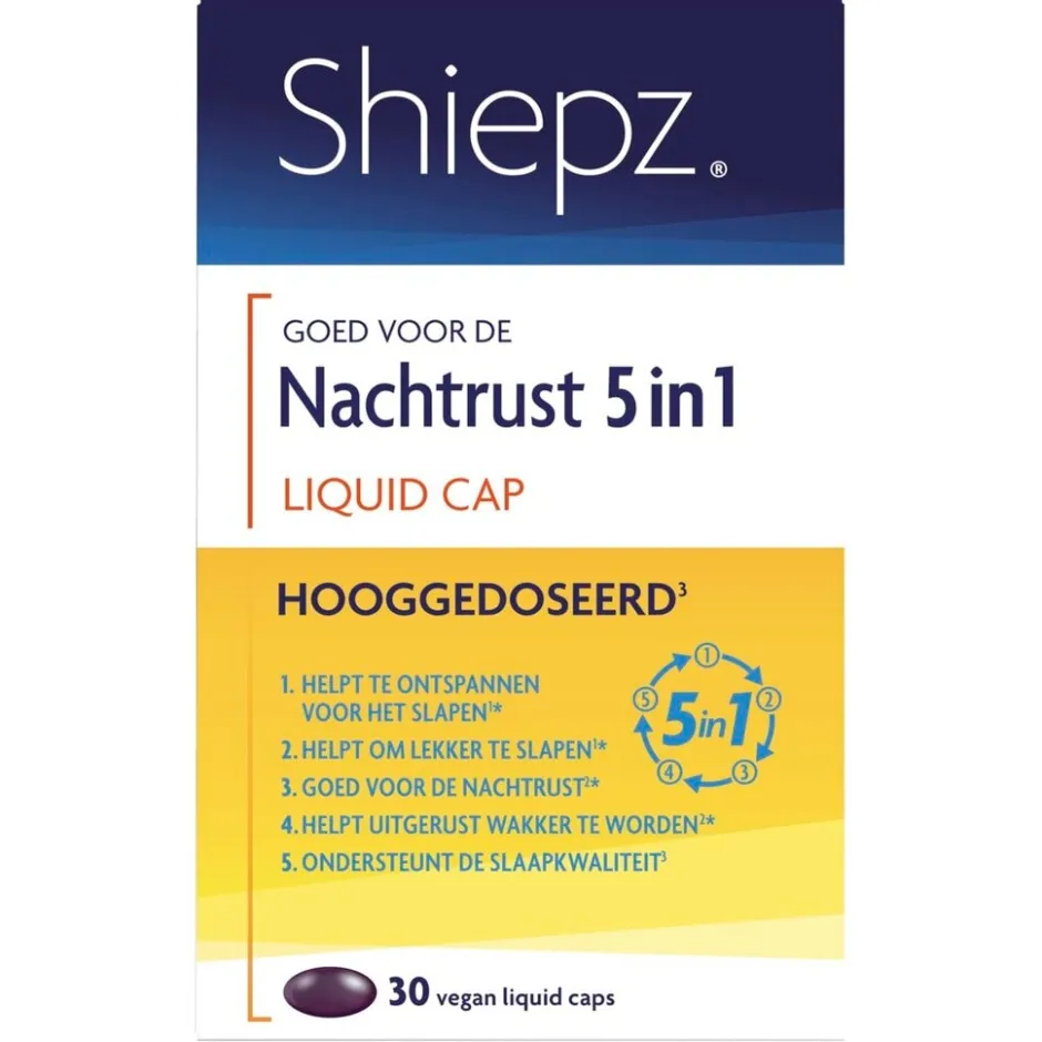 Shiepz Nachtrust 3 in 1 Hooggedoseerd Liquid Capsules< Rust En Ontspanning