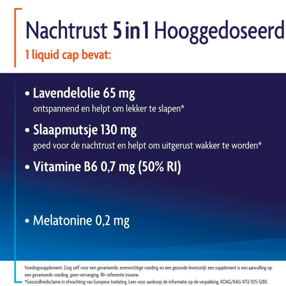 Shiepz Nachtrust 3 in 1 Hooggedoseerd Liquid Capsules< Rust En Ontspanning