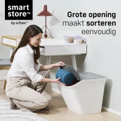 SmartStore Set van 3 Stevige Opbergbox Collect Stack-it 37L< Opbergen