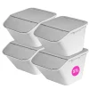 SmartStore Set van 5 Stevige Opbergbox Collect Stack-it 37L< Opbergen