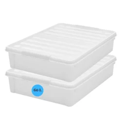Set van 2 Stevige Opbergbox Bedroller 60L|SmartStore