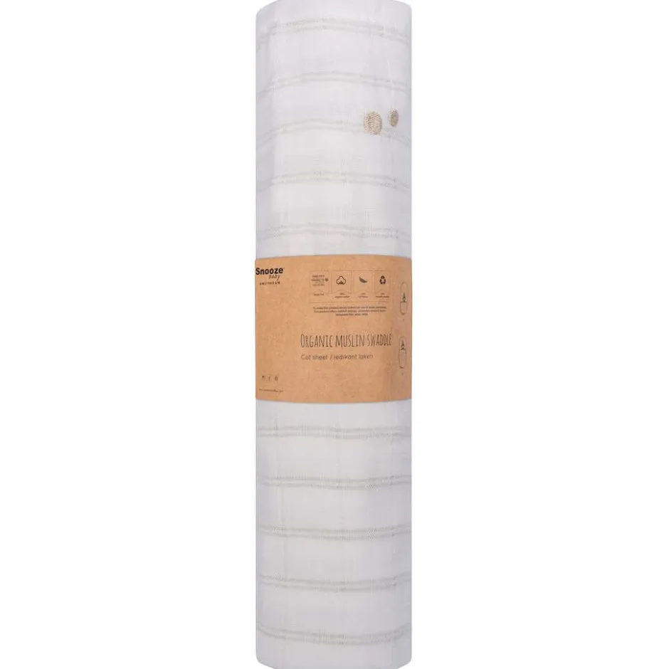 Snoozebaby Stone Beige Hydrofiele Doek XL< Hydrofiele Doeken