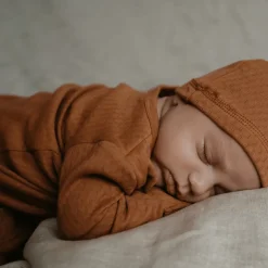 Toffee Brown Newborn Slaapzak 0-3 mnd|Snoozebaby New