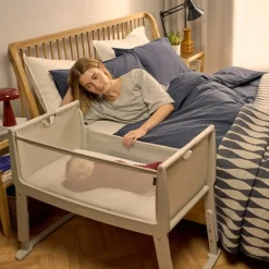 Snüz SnuzPod Studio Bedside Wieg Oslo Grey< Wiegen