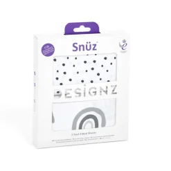 2 Pack Hoeslaken Wieg Mono Rainbow|Snüz Online