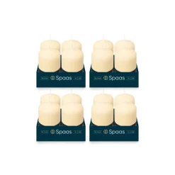 Geurloze Stompkaars Ivoor 50/80mm 18u 4 x 4 Stuks|Spaas Hot