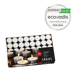 Theelichten Wit 8u Ø3,9cm 2 x 120 Stuks Grootverpakking|Spaas Best
