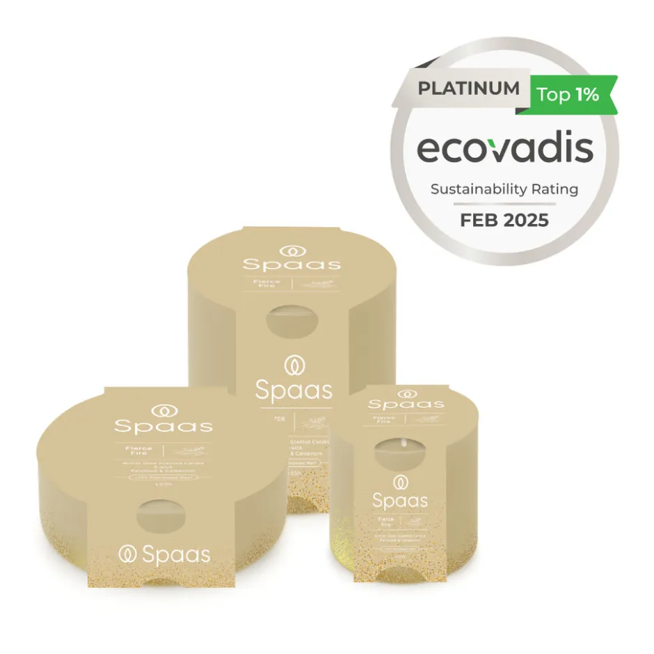 Spaas WinterGlow Geurkaarsen Fierce Fire Patchouli & Kardemom Kaarsenset< Woonaccessoires