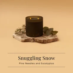 WinterGlow Geurkaarsen Snuggling Snow Dennennaalden & Eucalyptus Kaarsenset|Spaas Outlet