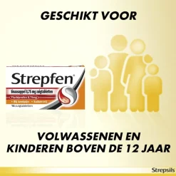 Strepfen Sinaasappel Suikervrij Zuigtabletten< Luchtwegen