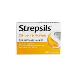 Strepsils Citroen & Honing Zuigtabletten< Luchtwegen