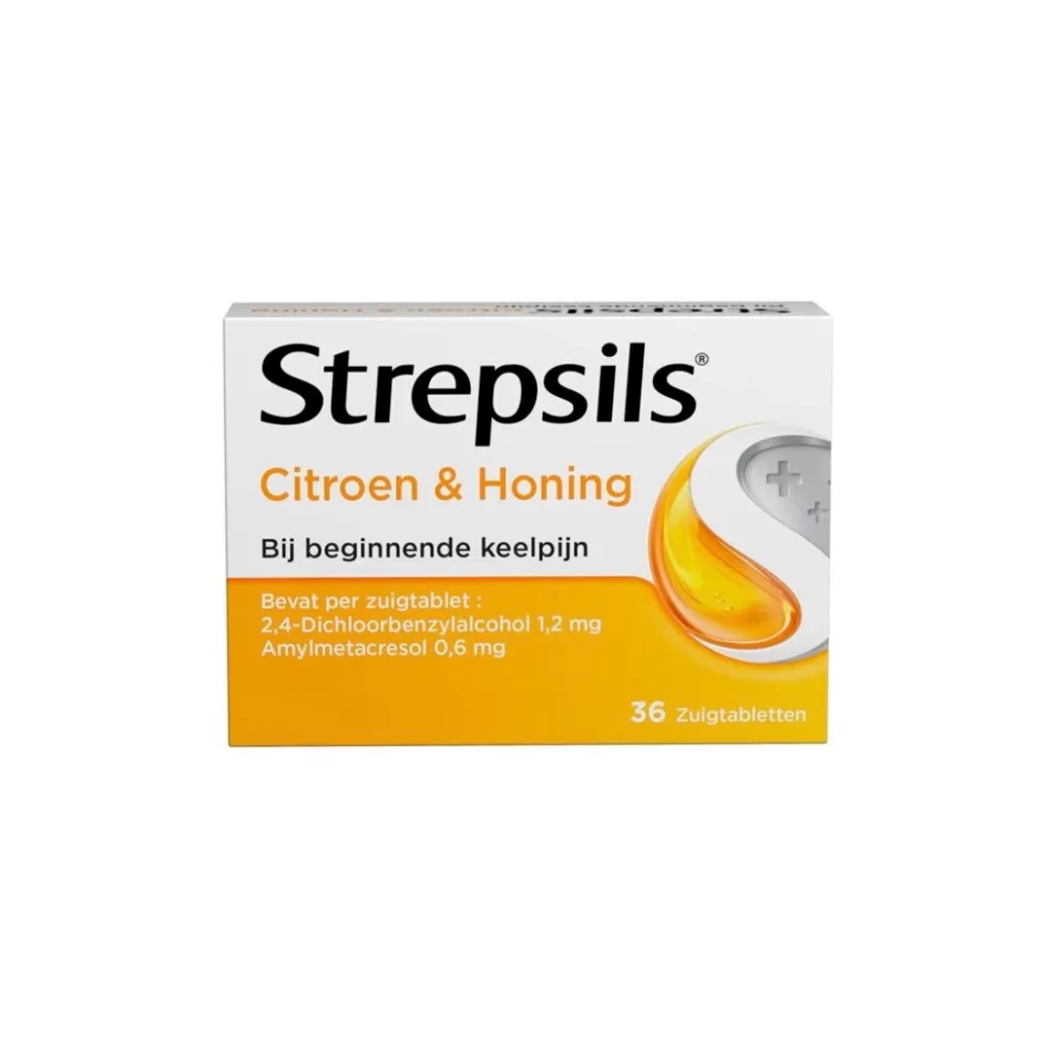 Strepsils Citroen & Honing Zuigtabletten< Luchtwegen