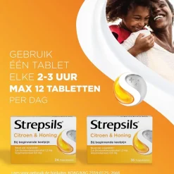 Strepsils Citroen & Honing Zuigtabletten< Luchtwegen