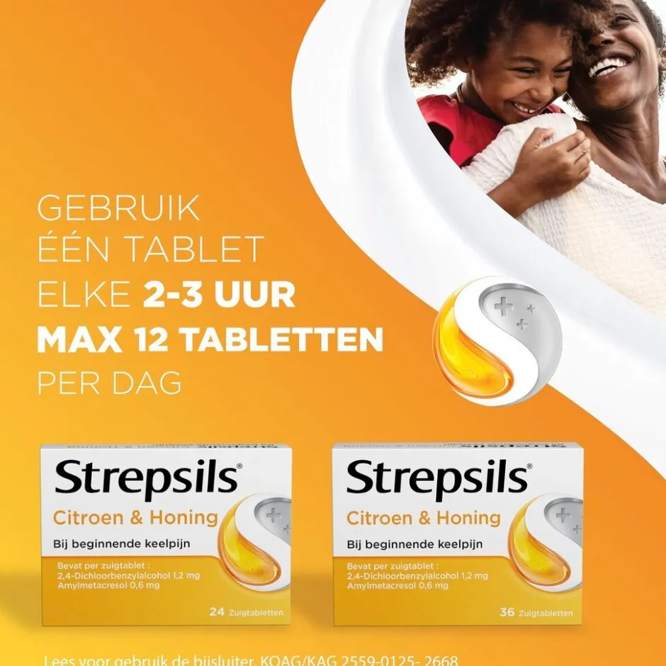 Strepsils Citroen & Honing Zuigtabletten< Luchtwegen
