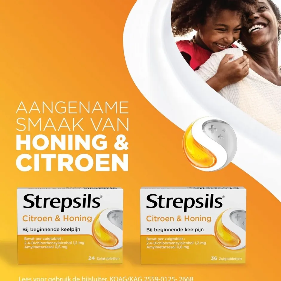 Citroen + Honing Zuigtabletten|Strepsils Hot