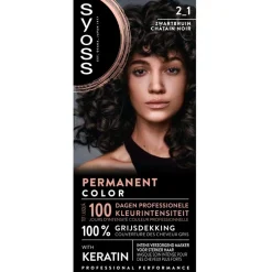 Syoss 2.1 Zwartbruin Permanente Haarkleuring< Haarverf