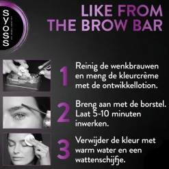 Browtint Zwart Permantente Wenkbrauwverf|Syoss Online