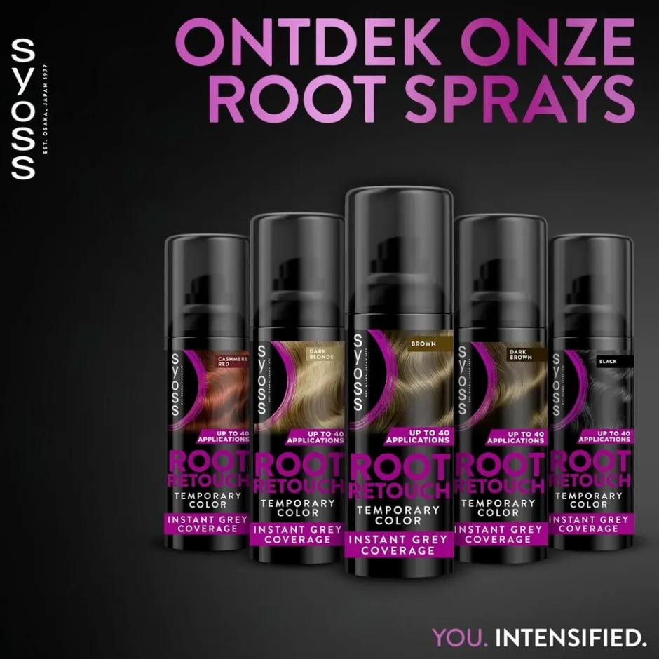 Syoss Donker Midden Bruin Uitgroeispray< Haarverf