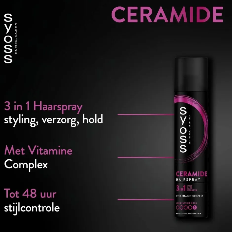 Syoss Hold 5 Ceramide Haarspray< Haarlak