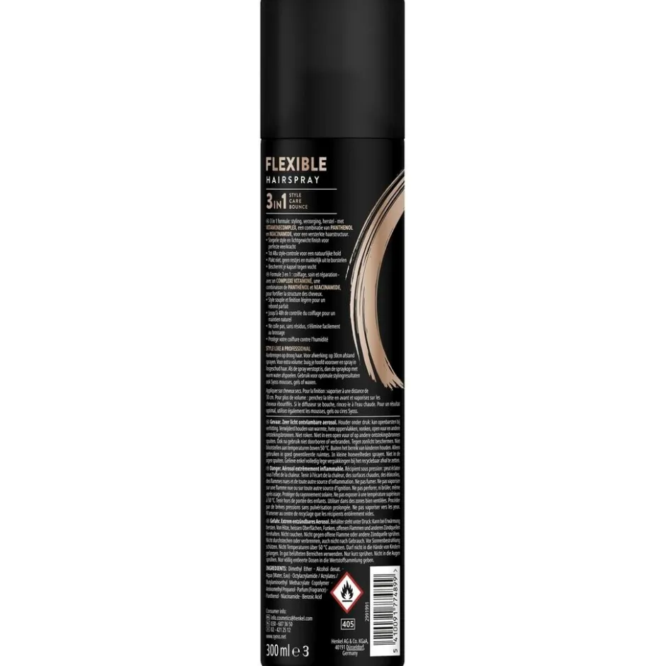 Syoss Hold 3 Flexible Haarspray< Haarlak