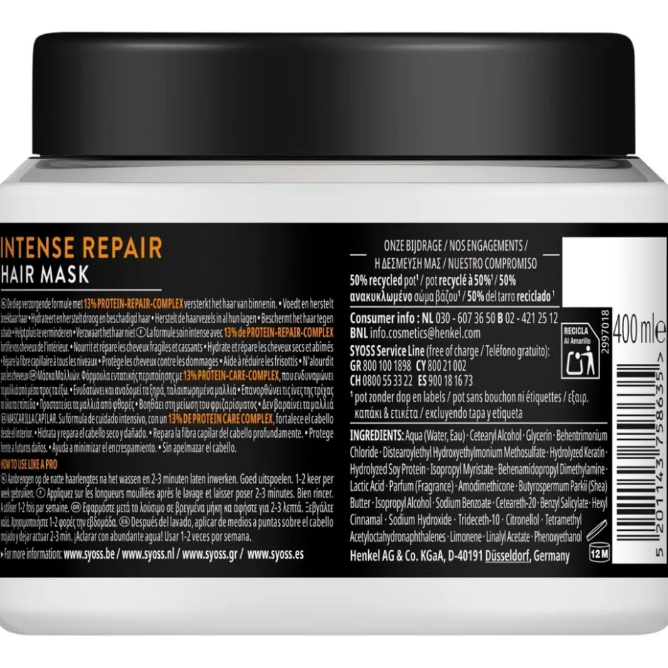 Intense Repair Hair Mask|Syoss Best