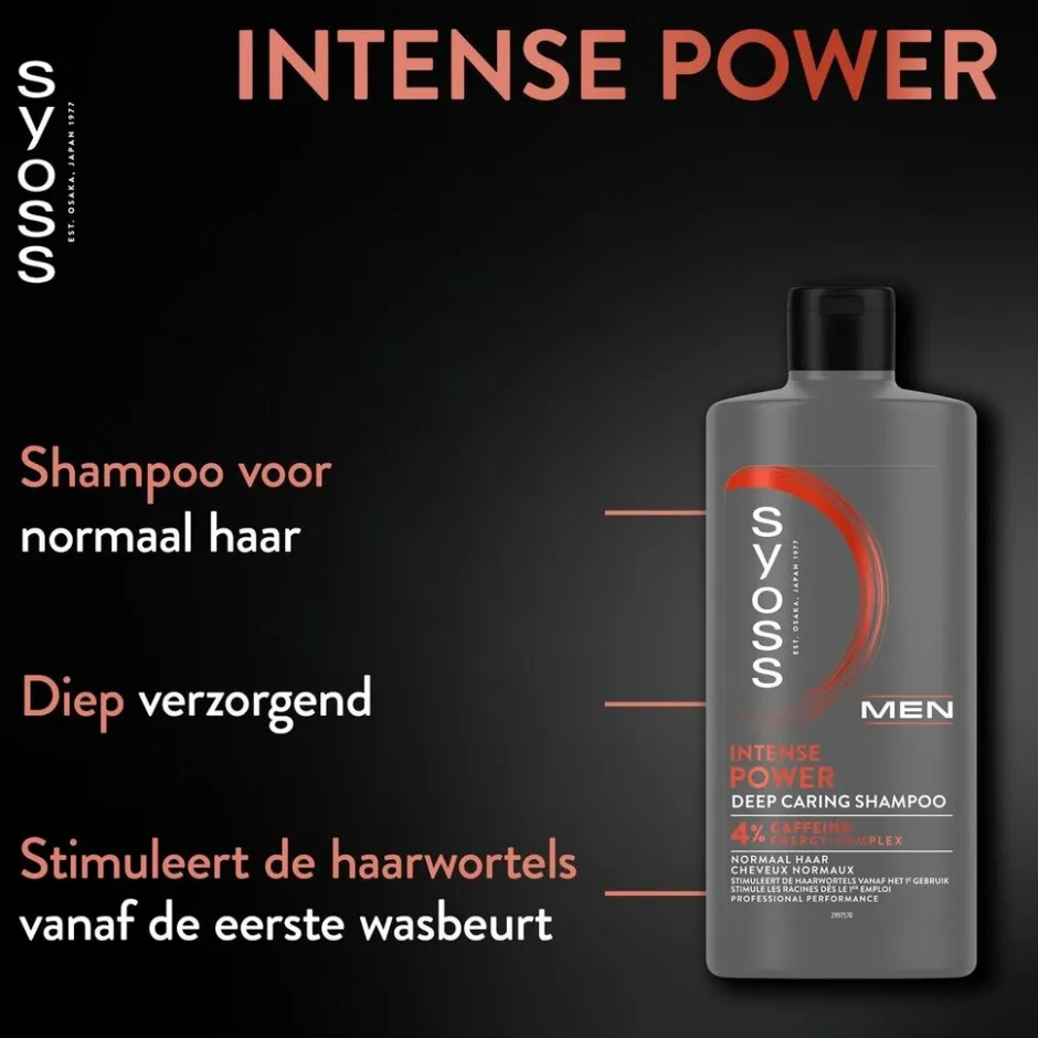 Men Intense Power Deep Caring Shampoo|Syoss Hot