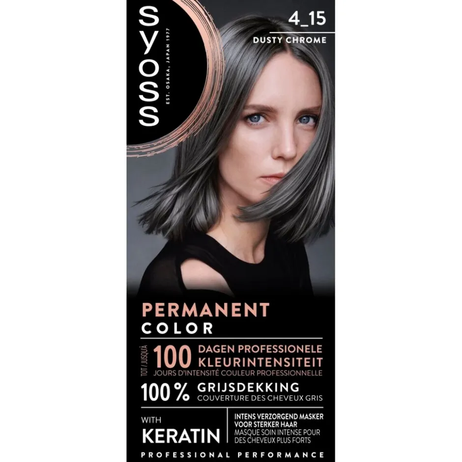 Syoss Metallic Shine 4-15 Dusty Chrome Haarkleuring< Haarverf