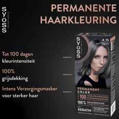 Syoss Metallic Shine 4-15 Dusty Chrome Haarkleuring< Haarverf