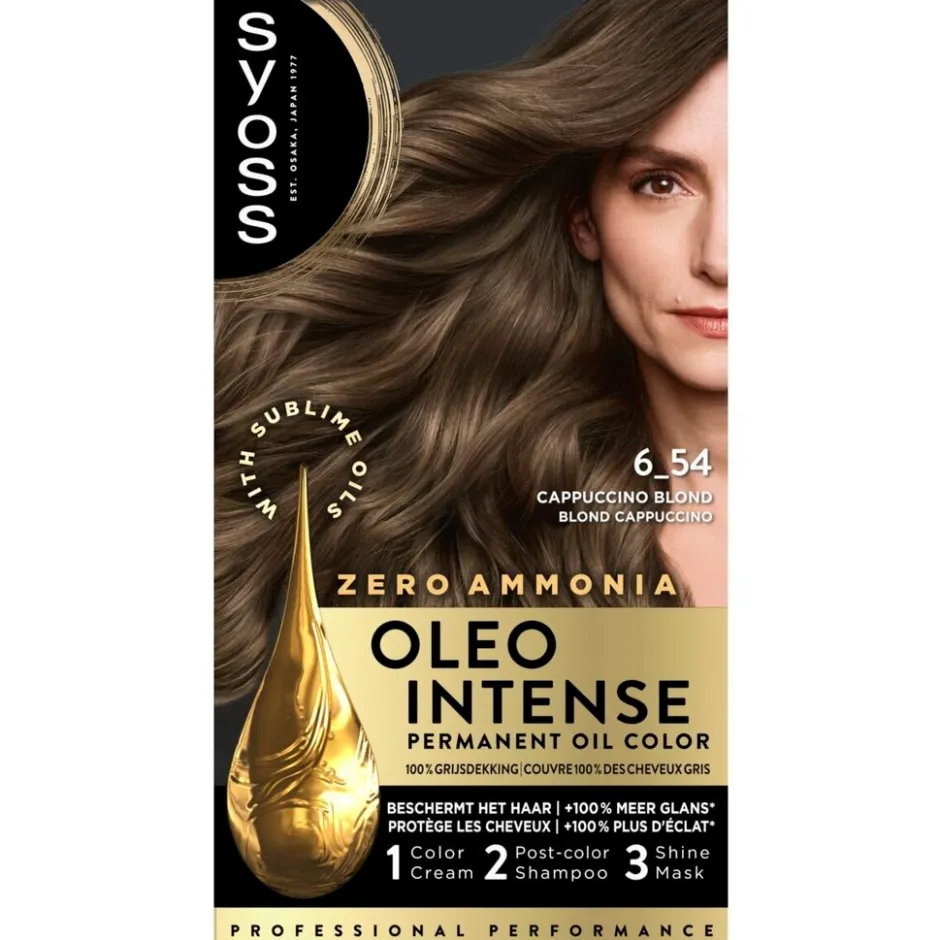 Syoss Oleo Intense 6-54 Capuccino Blond Haarkleuring< Haarverf