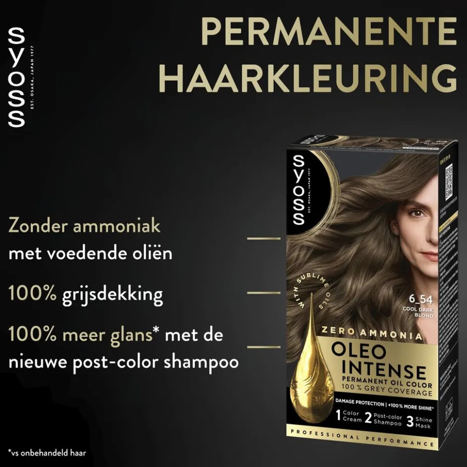 Syoss Oleo Intense 6-54 Capuccino Blond Haarkleuring< Haarverf