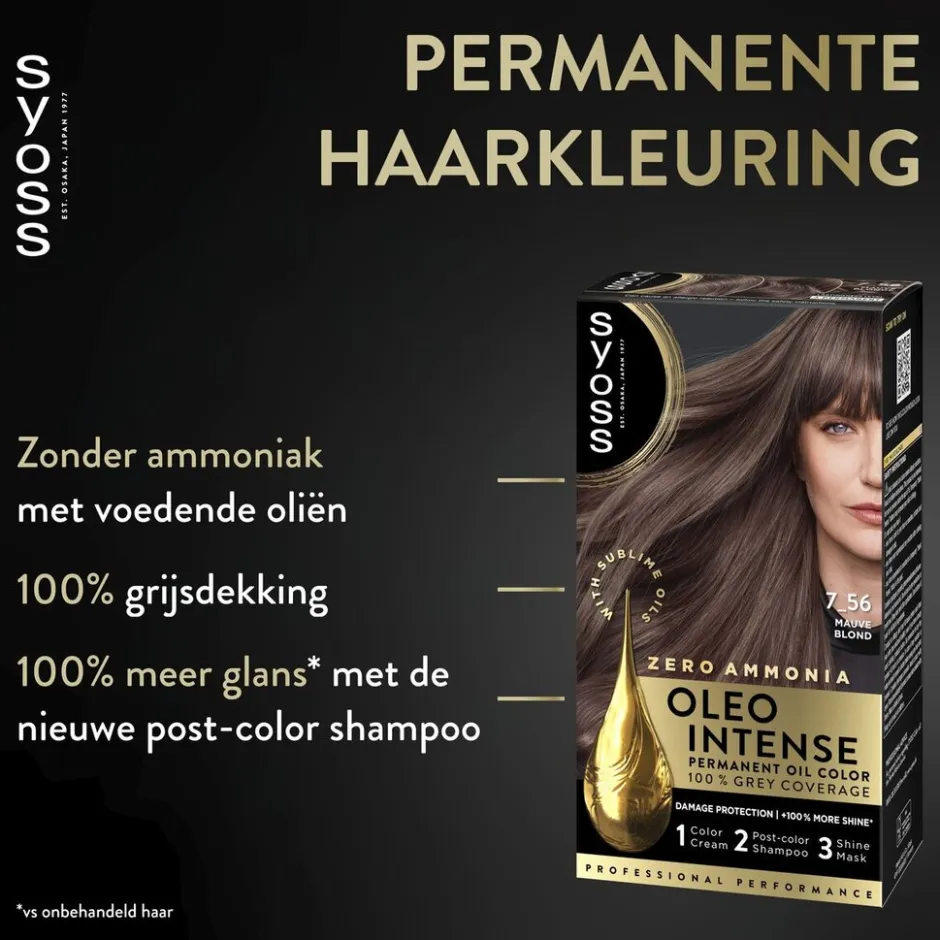 Syoss Oleo Intense 7-56 Mokka Donkerblond Haarkleuring< Haarverf