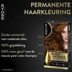 Syoss Oleo Intense 6-76 Warm Koperblond Haarkleuring< Haarverf
