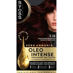 Oleo Intense 3-22 Warm Donker Bordeaux Haarkleuring|Syoss New