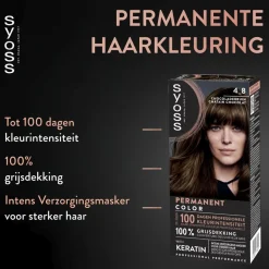 Salonplex 4-8 Chocoladebruin Permanente Haarkleuring|Syoss Sale
