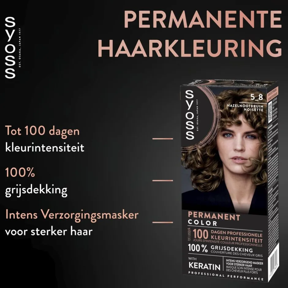 Salonplex 5-8 Hazelnootbruin Permanente Haarkleuring|Syoss Discount