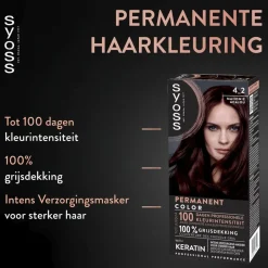Syoss Salonplex 4-2 Mahonie Permanente Haarkleuring< Haarverf