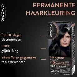 Salonplex 1-1 Zwart Permanente Haarkleuring|Syoss Sale